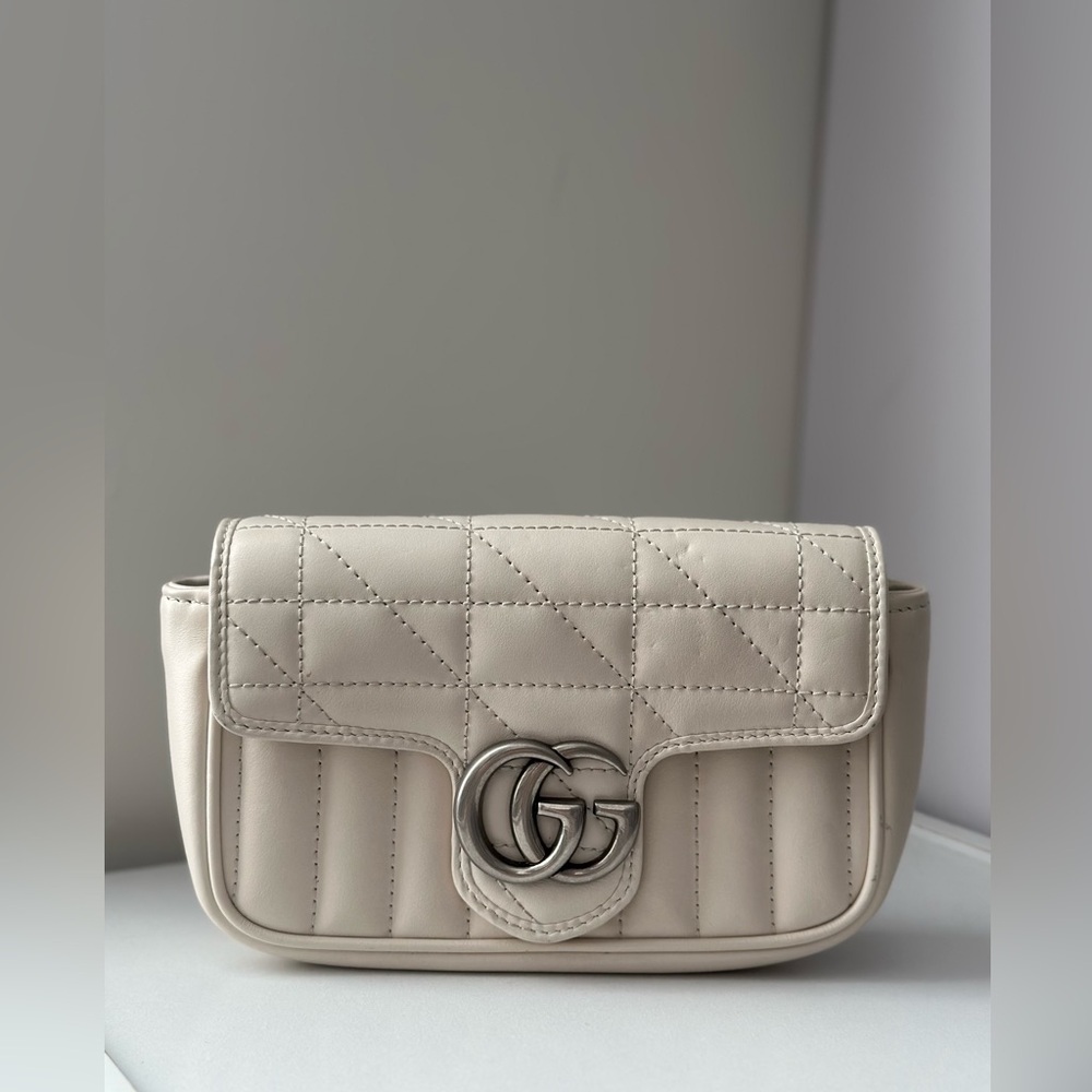 GUCCI GG Marmont Super Mini Bag - Cream - Picture 2 of 8